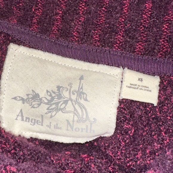 Anthropologie Angel Of The North Women’s Cowl Neck Sweater Wool Blend Purple XS - Picture 5 of 6